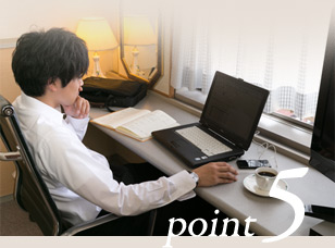 チェックインは深夜0時まで！遅くなってもOK！ビジネスに便利！